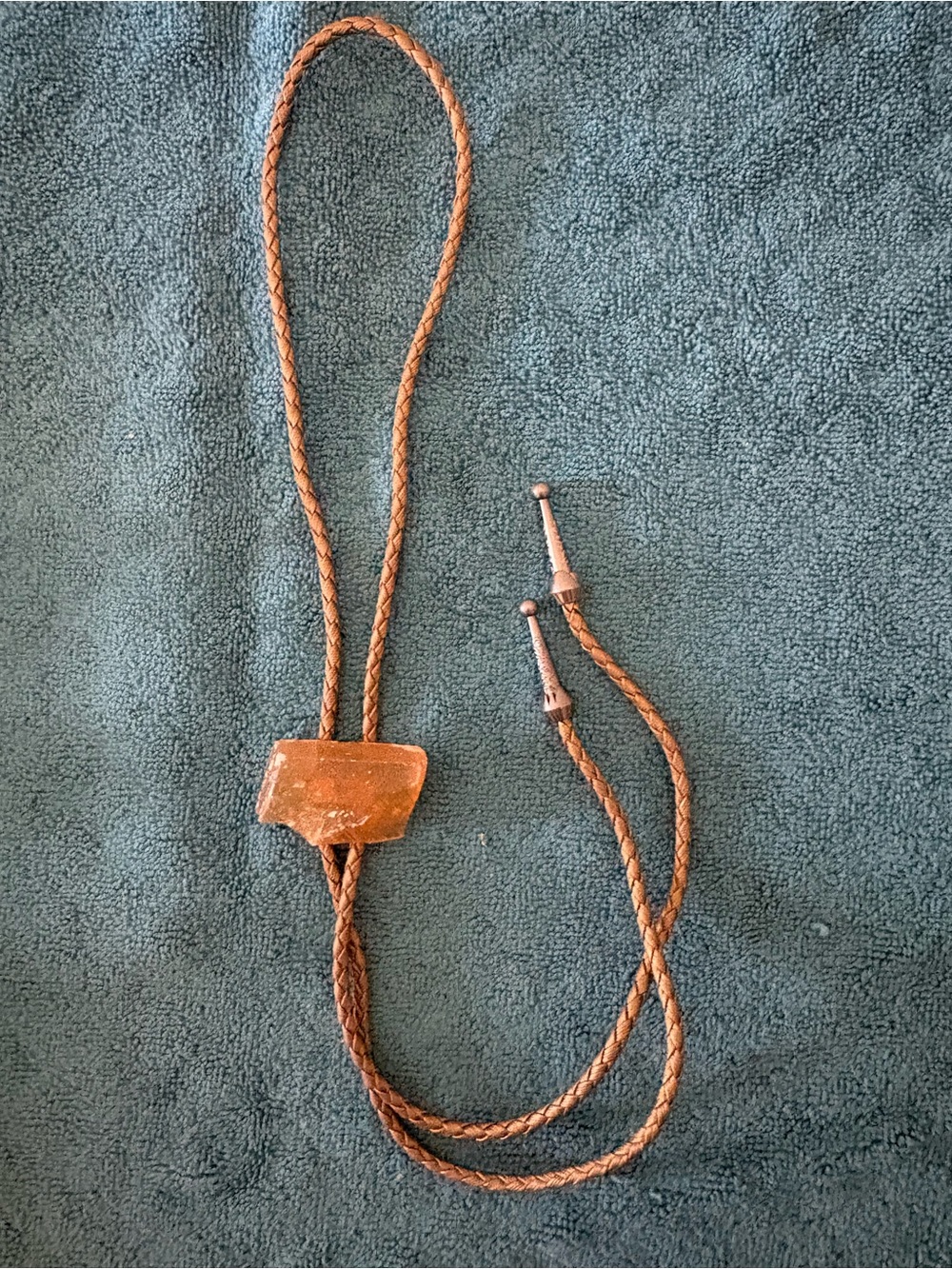 Men's Brown Braided Bolo Tie – Classic Western Accessory